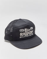 Vintage 1990s Dice Radiators Alberta Felt Logo Flat Brim Trucker Hat - OS