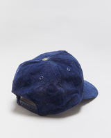 Vintage 1980s Pepsi-Cola Navy Embroidered Rope Peak Snapback Trucker Hat - OS