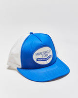 DS Vintage 1980s Marlborough Ford Dealership Alberta Patch Flat Brim Trucker Hat - OS