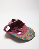 DS Vintage 1996 Atlanta Olympics Suede Paisley Flat Brim Leather Strap Baseball Cap - OS