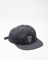 Vintage Stussy Smooth Shell Stock Logo Flat Brim Baseball Cap - OS