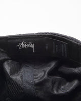 Vintage Stussy Smooth Shell Stock Logo Flat Brim Baseball Cap - OS