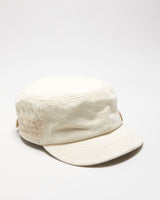Vintage Y2K 00s Roxy Cream Lace Canvas Army Cap - OS