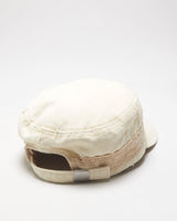 Vintage Y2K 00s Roxy Cream Lace Canvas Army Cap - OS