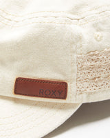 Vintage Y2K 00s Roxy Cream Lace Canvas Army Cap - OS