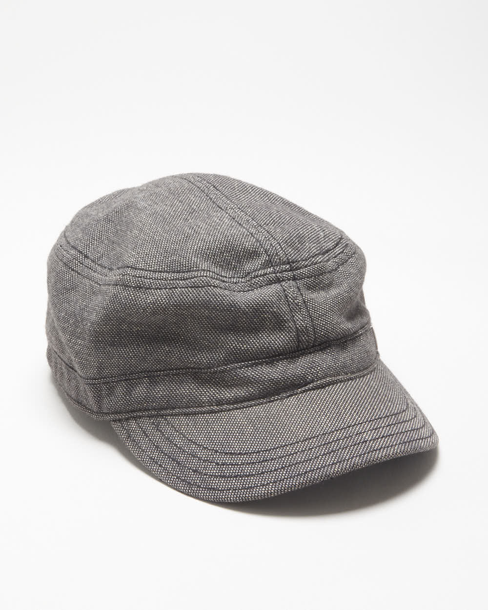 Vintage Y2K 00s Armani Exchange Tweed Canvas Army Cap - M/L