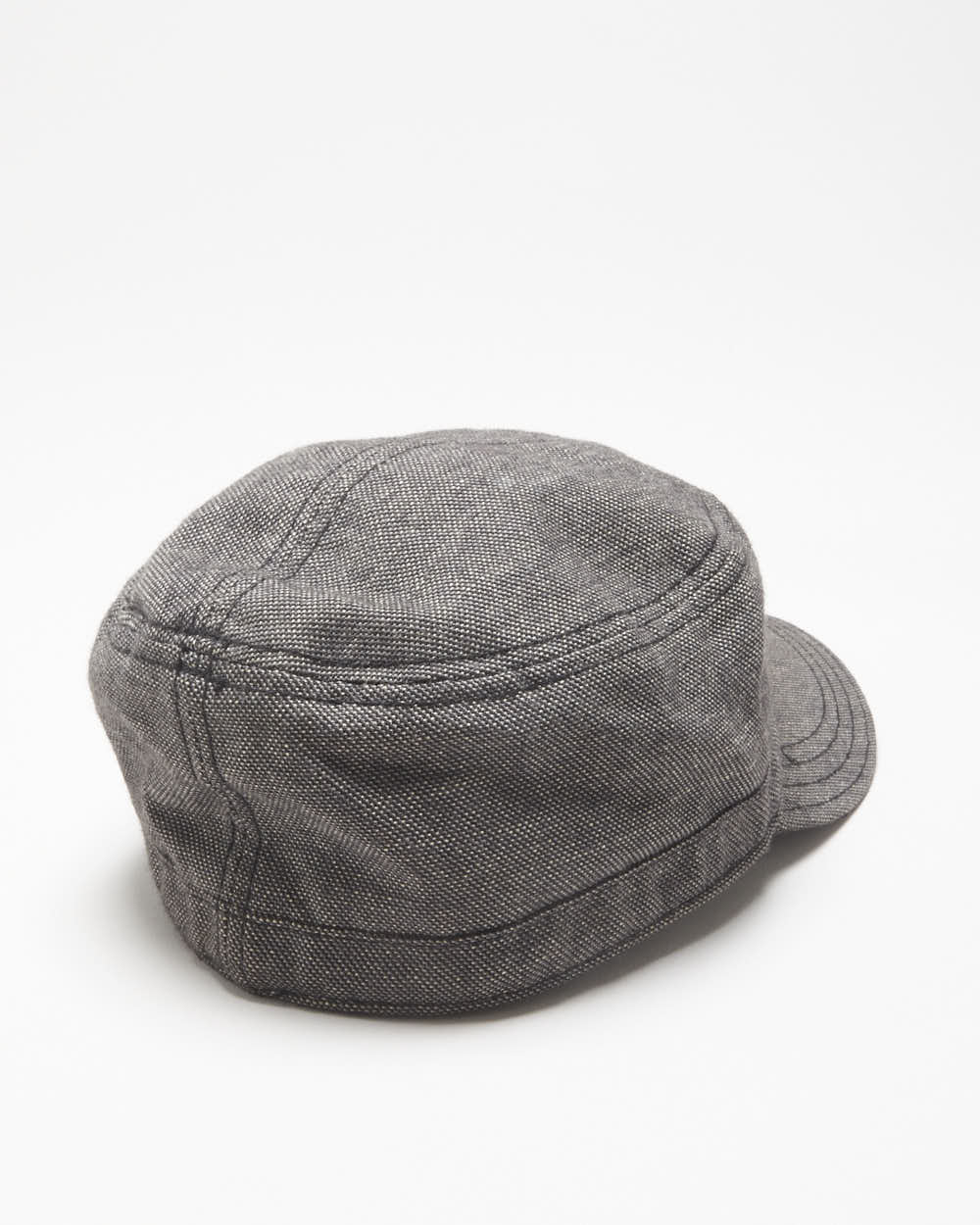 Vintage Y2K 00s Armani Exchange Tweed Canvas Army Cap - M/L