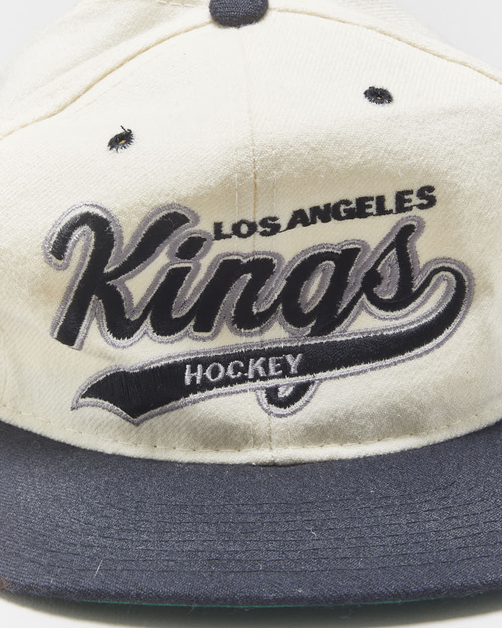 DSWT Vintage 1988 Starter Los Angeles Kings Pure Wool Leather Strap NHL Baseball Cap - OS