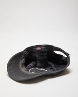 Vintage Y2K 00s Harley Davidson Distressed Stud Embellished Contrast Stitch Canvas Velcro Army Cap - OS