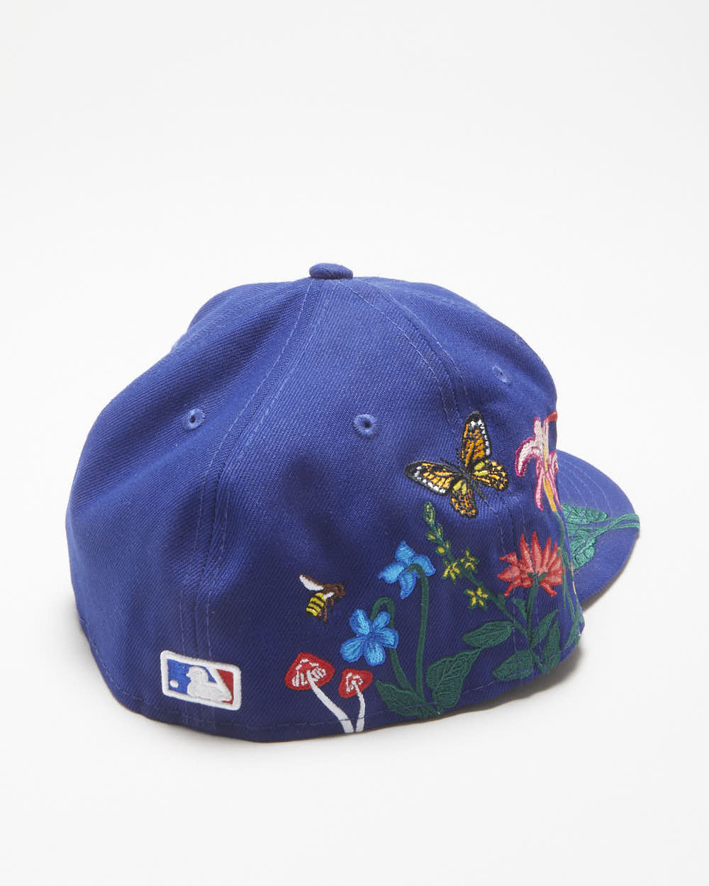 Vintage New Era LA Dodgers Royal Blue 'Blooming' MLB Fitted Baseball Cap - 7 1/4