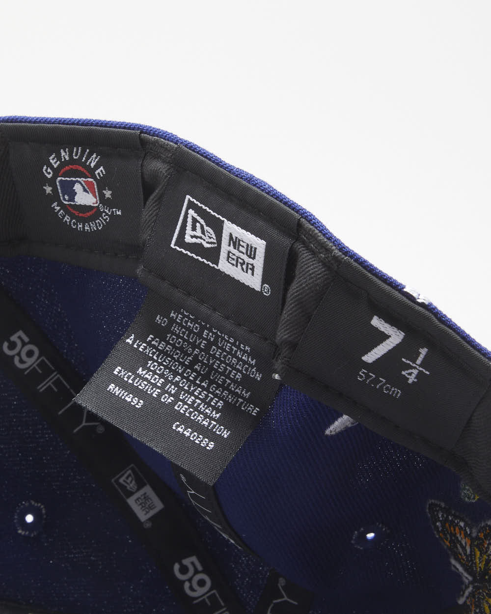 Vintage New Era LA Dodgers Royal Blue 'Blooming' MLB Fitted Baseball Cap - 7 1/4