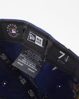 Vintage New Era LA Dodgers Royal Blue 'Blooming' MLB Fitted Baseball Cap - 7 1/4