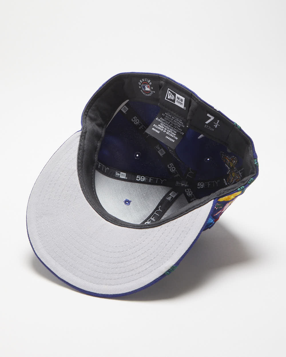 Vintage New Era LA Dodgers Royal Blue 'Blooming' MLB Fitted Baseball Cap - 7 1/4