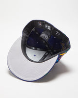 Vintage New Era LA Dodgers Royal Blue 'Blooming' MLB Fitted Baseball Cap - 7 1/4