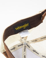 DS Vintage Y2K 00s Wrangler Suede Embroidered Velcro Trucker Hat - OS