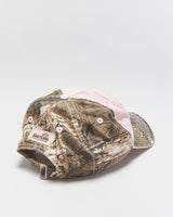 Vintage Y2K 00s Daytona Speedway Baby Pink Realtree Camo Canvas Baseball Cap - OS