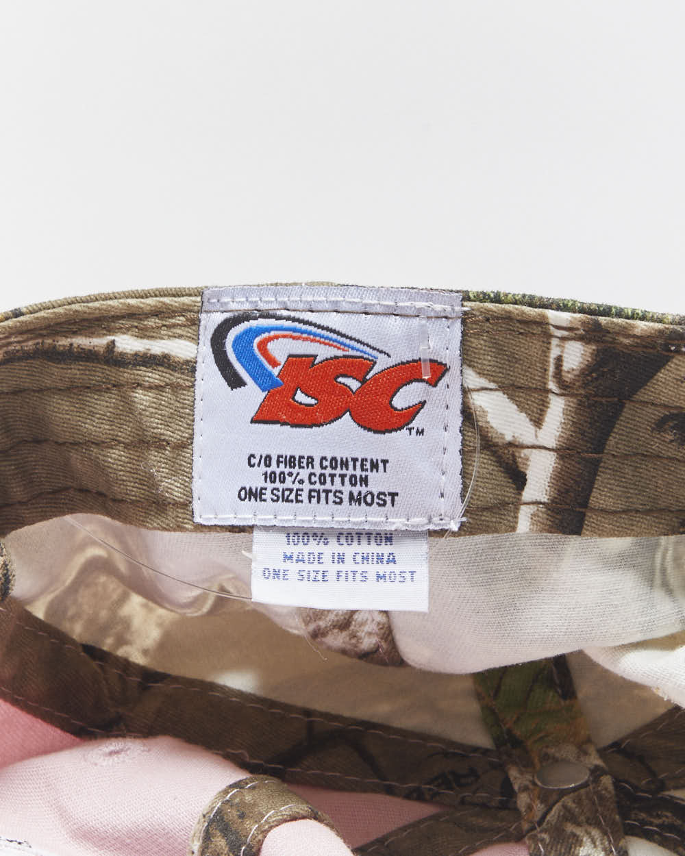 Vintage Y2K 00s Daytona Speedway Baby Pink Realtree Camo Canvas Baseball Cap - OS