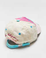 Vintage Y2K 00s True Religion Distressed Contrast Stitch Patch Canvas Baseball Cap - OS