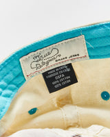 Vintage Y2K 00s True Religion Distressed Contrast Stitch Patch Canvas Baseball Cap - OS