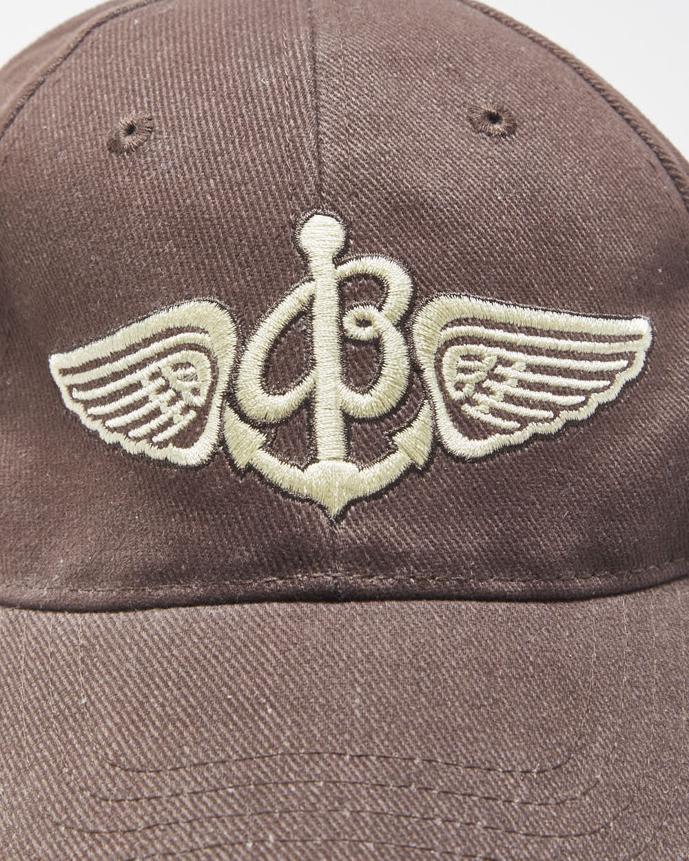 Vintage Breitling Watches Brown Embroidered Canvas Baseball Cap - OS