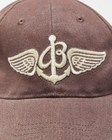 Vintage Breitling Watches Brown Embroidered Canvas Baseball Cap - OS