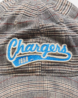 Vintage Y2K 00s Old Orchard Beach By Reebok Los Angeles Chargers Tweed NFL VTG Collection Flex Baseball Cap - OS