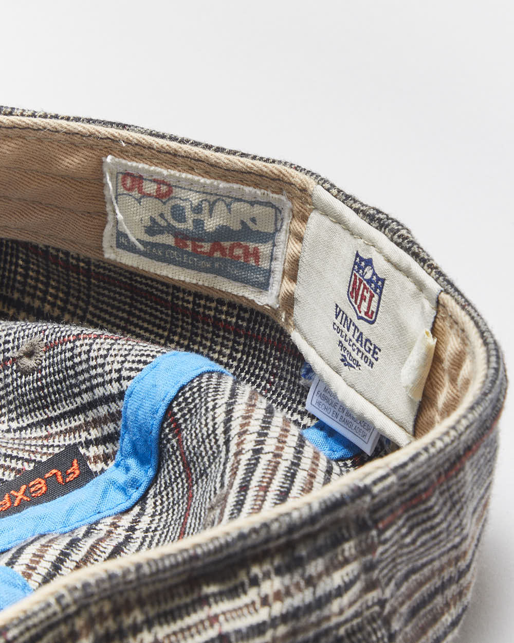 Vintage Y2K 00s Old Orchard Beach By Reebok Los Angeles Chargers Tweed NFL VTG Collection Flex Baseball Cap - OS