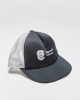 Vintage 1980s Columbia Chrome Flat Brim Trucker Hat - OS