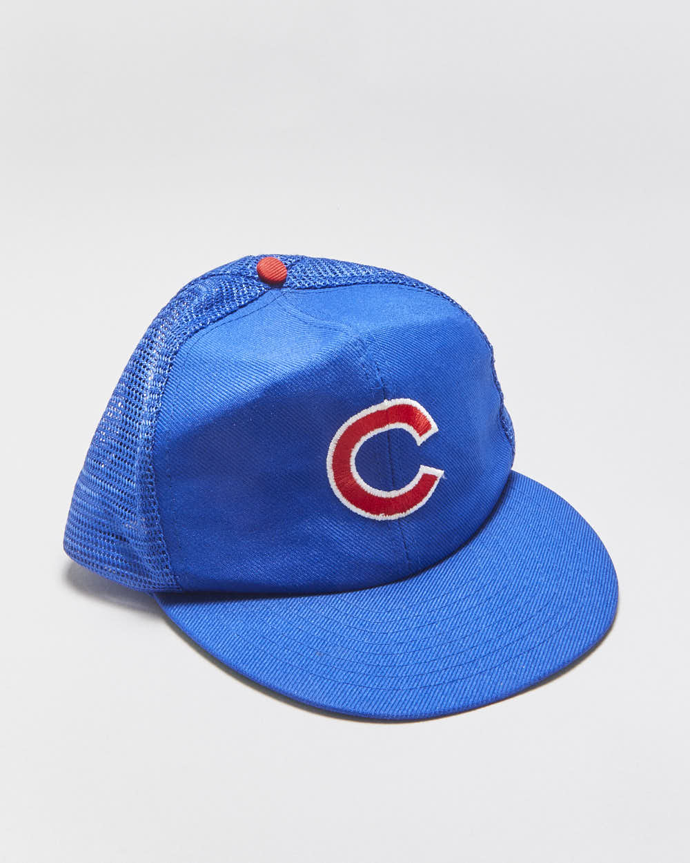 Vintage 1980s ANNCO Chicago Cubs MLB Flat Brim Trucker Hat - M/L