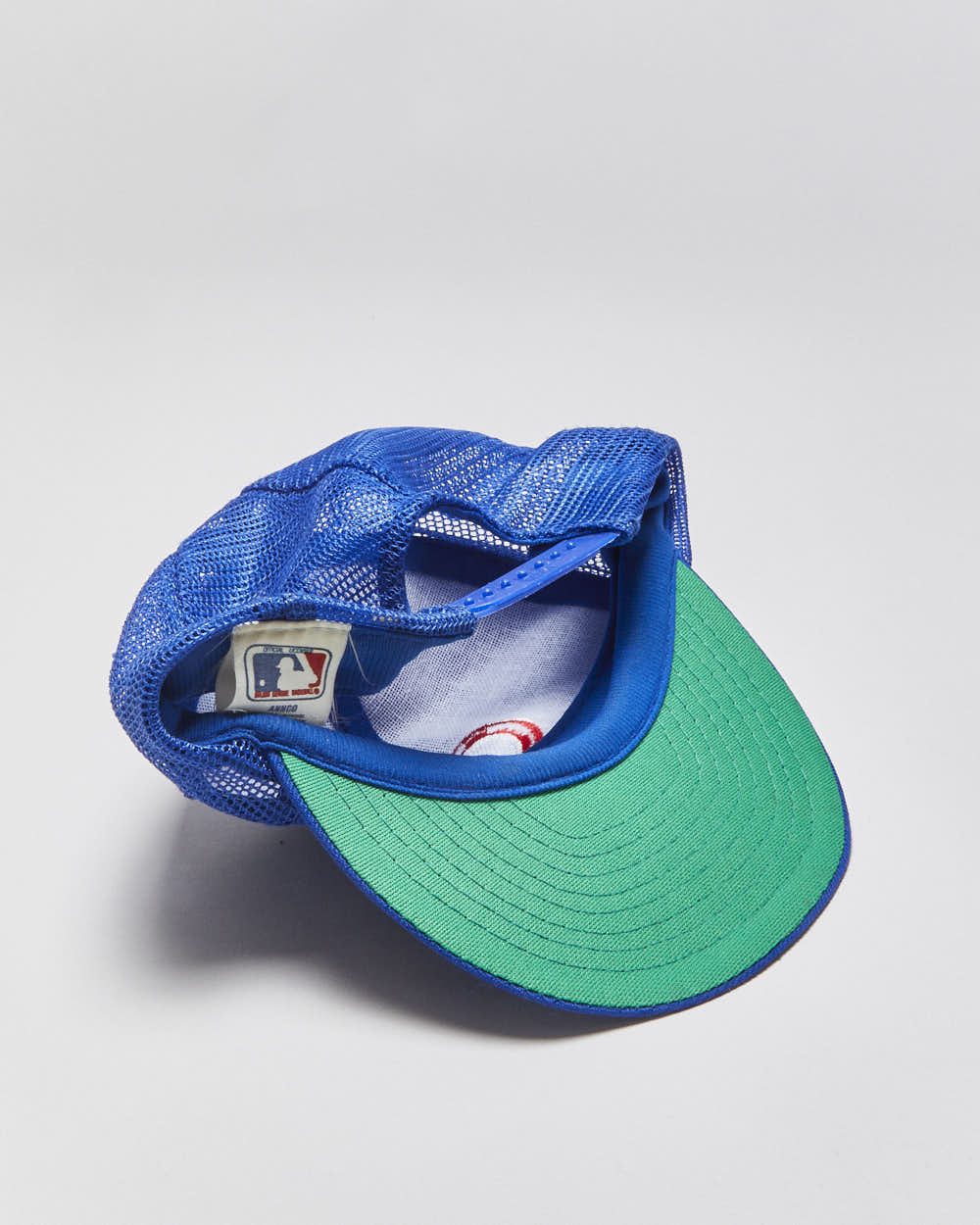 Vintage 1980s ANNCO Chicago Cubs MLB Flat Brim Trucker Hat - M/L