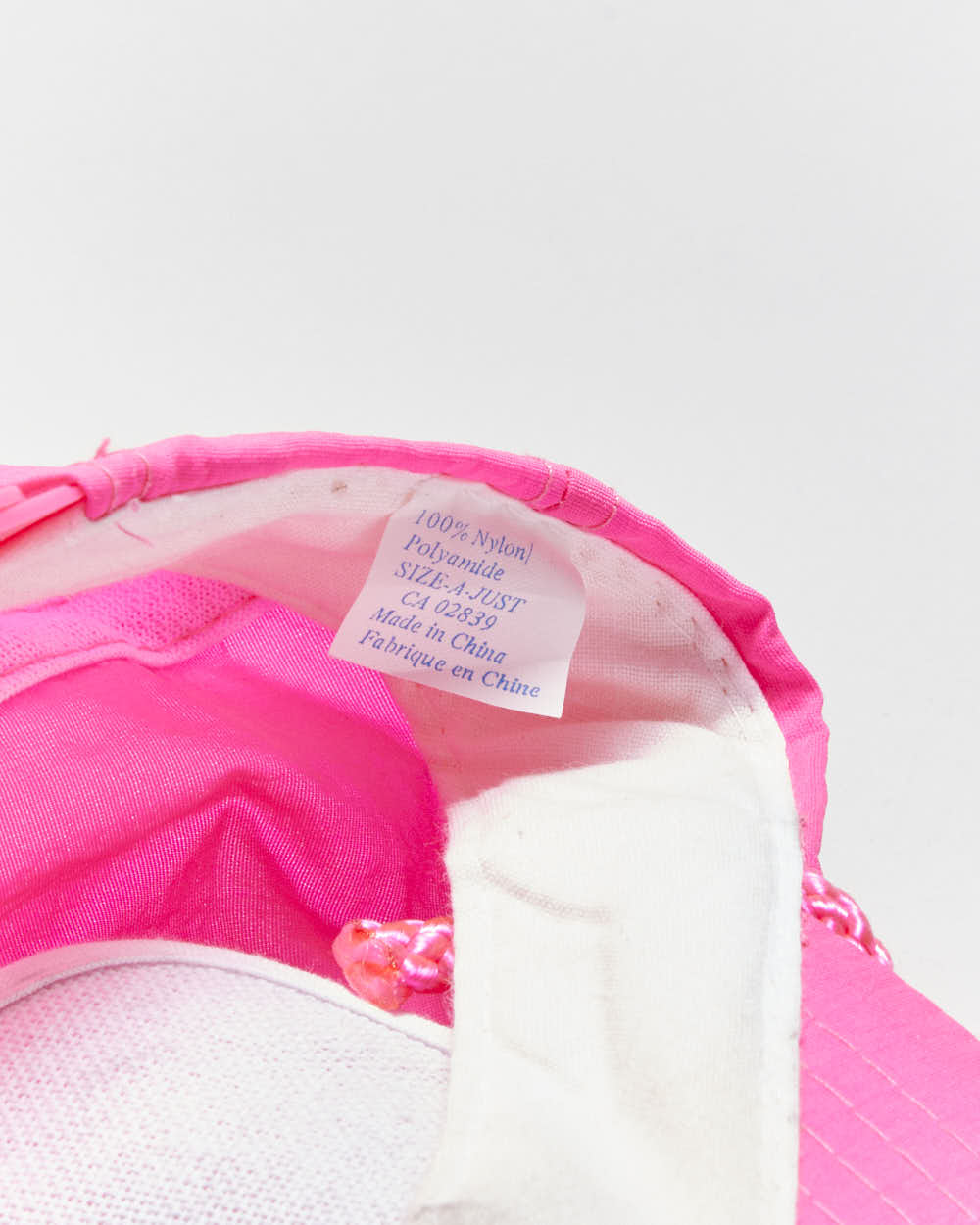 Vintage 1980s Molson Indy Vancouver Hot Pink Embroidered Rope Peak Flat Brim Trucker Hat - OS