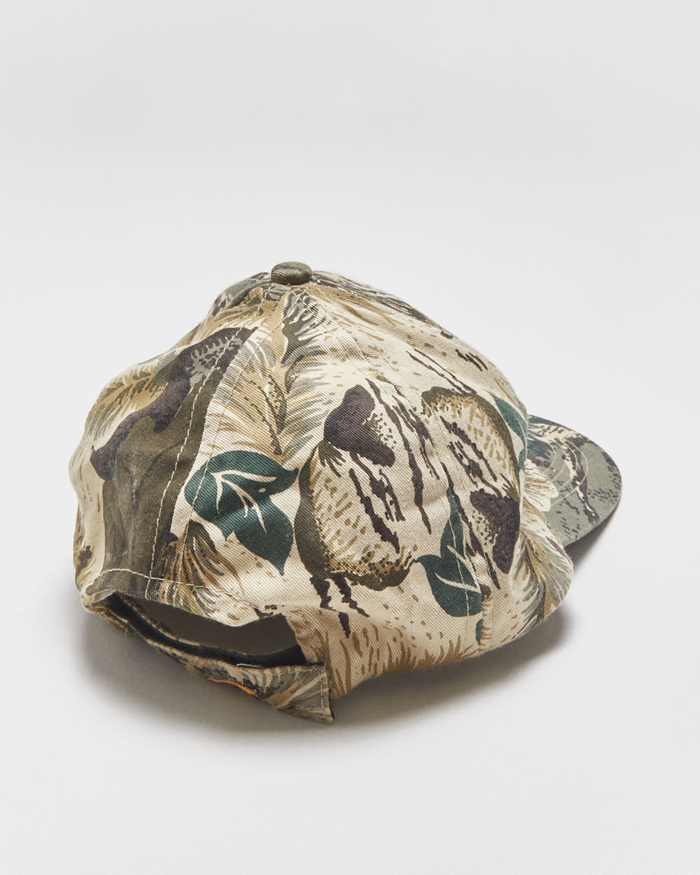 Vintage 1998 WWF Attitude Jungle Forest Camo Stone Cold Steve Austin Canvas Velcro Baseball Cap - OS