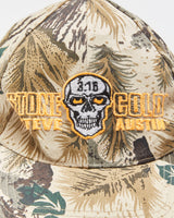 Vintage 1998 WWF Attitude Jungle Forest Camo Stone Cold Steve Austin Canvas Velcro Baseball Cap - OS