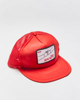 Vintage 1980s CN Safety Patch Flat Brim Trucker Hat - OS