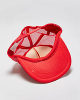 Vintage 1980s CN Safety Patch Flat Brim Trucker Hat - OS