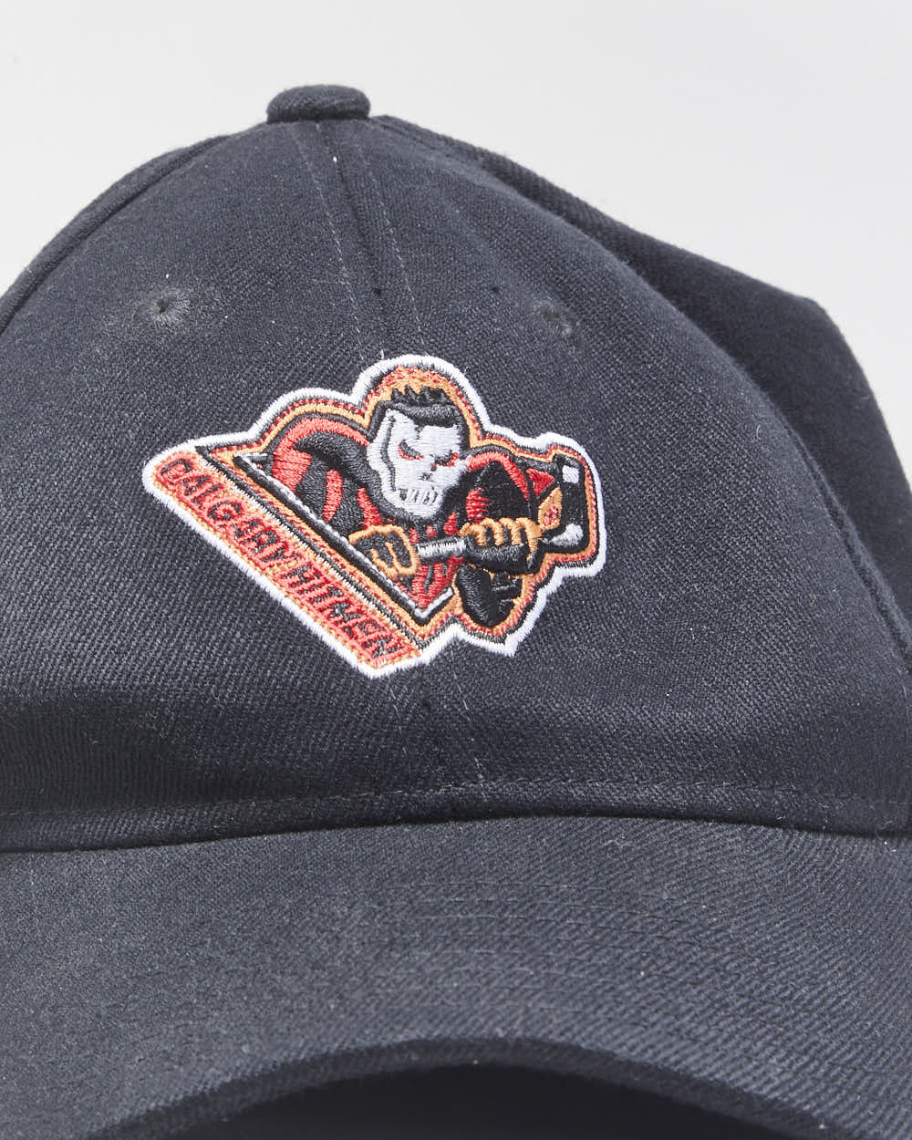 Vintage Y2K 00s CCM Calgary Hitmen WHL Embroidered Flex Fit Baseball Cap - OS