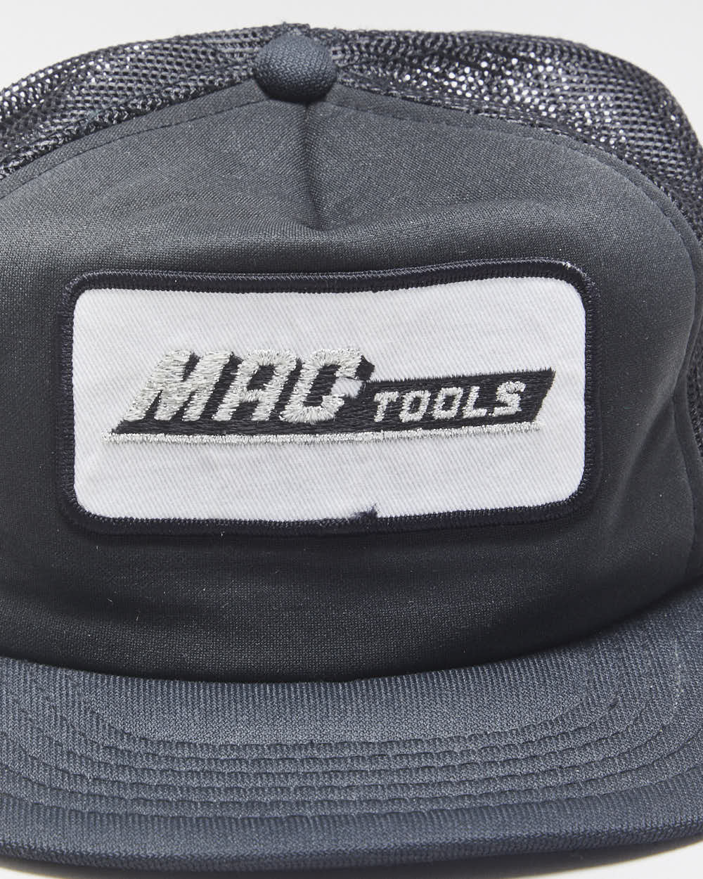 Vintage 1980s Mac Tools Patch Flat Brim Trucker Hat - OS