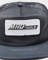 Vintage 1980s Mac Tools Patch Flat Brim Trucker Hat - OS