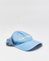 Vintage Carhartt Sky Blue Canvas Embroidered Mesh Back Trucker Hat - OS