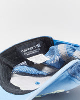 Vintage Carhartt Sky Blue Canvas Embroidered Mesh Back Trucker Hat - OS