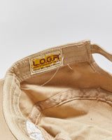 Vintage Y2K 00s L.O.G.R Khaki Distressed Leopard Print Embellished Army Cap - OS