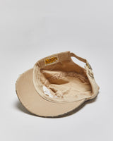 Vintage Y2K 00s L.O.G.R Khaki Distressed Leopard Print Embellished Army Cap - OS