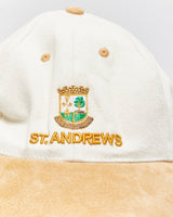 Vintage Y2K 00s St. Andrews Old Course Suede Peak Baseball Cap - OS