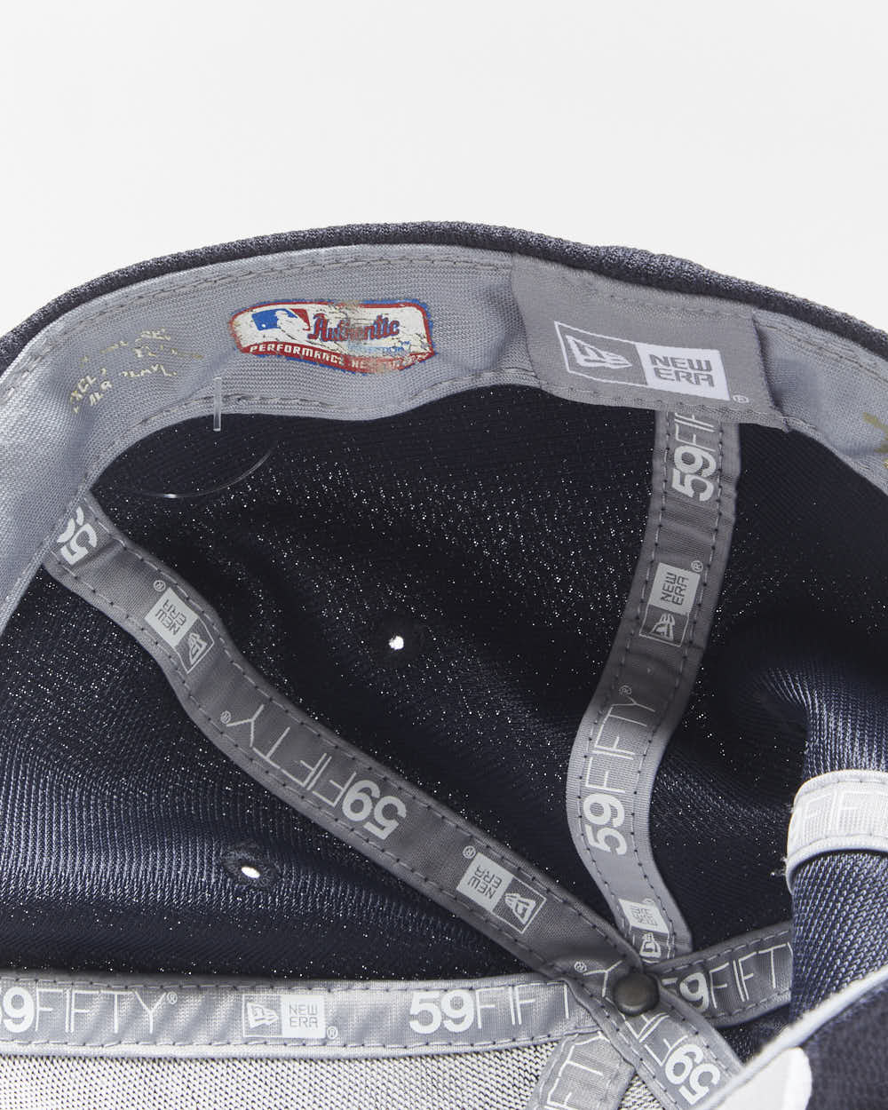 Vintage New Era 59Fifty NY Yankees Pinstripe MLB Performance Fitted Baseball Cap - OS