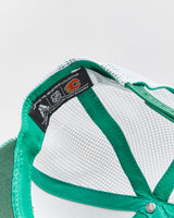 DSWT Vintage Adidas Calgary Flames Kelly Green St. Patricks Day Plaid Embroidered NHL Trucker Hat - OS