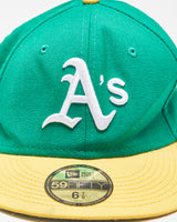 Vintage New Era 59Fifty Cooperstown Collection 1973 World Series Oakland Athletics Wool MLB Fitted Baseball Cap - 6 7/8
