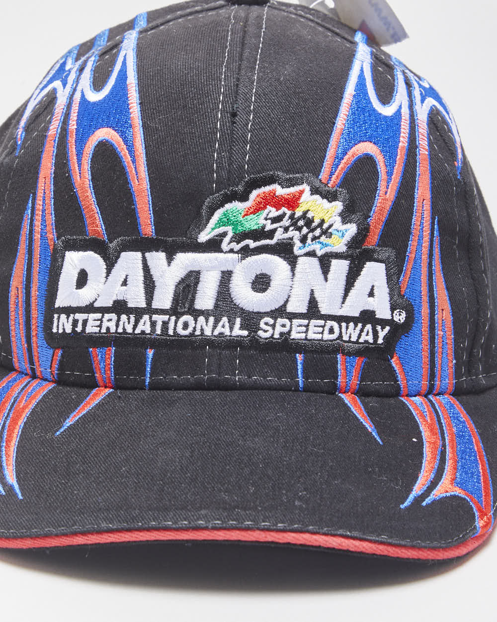 DSWT Vintage Y2K 00s Daytona International Speedway ISC Motorsports Embroidered Canvas Velcro Baseball Cap - OS