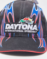 DSWT Vintage Y2K 00s Daytona International Speedway ISC Motorsports Embroidered Canvas Velcro Baseball Cap - OS