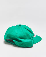 DS Vintage Green Mile Marijuana Embroidered Wool Blend Otto Flat Bill Snapback - OS