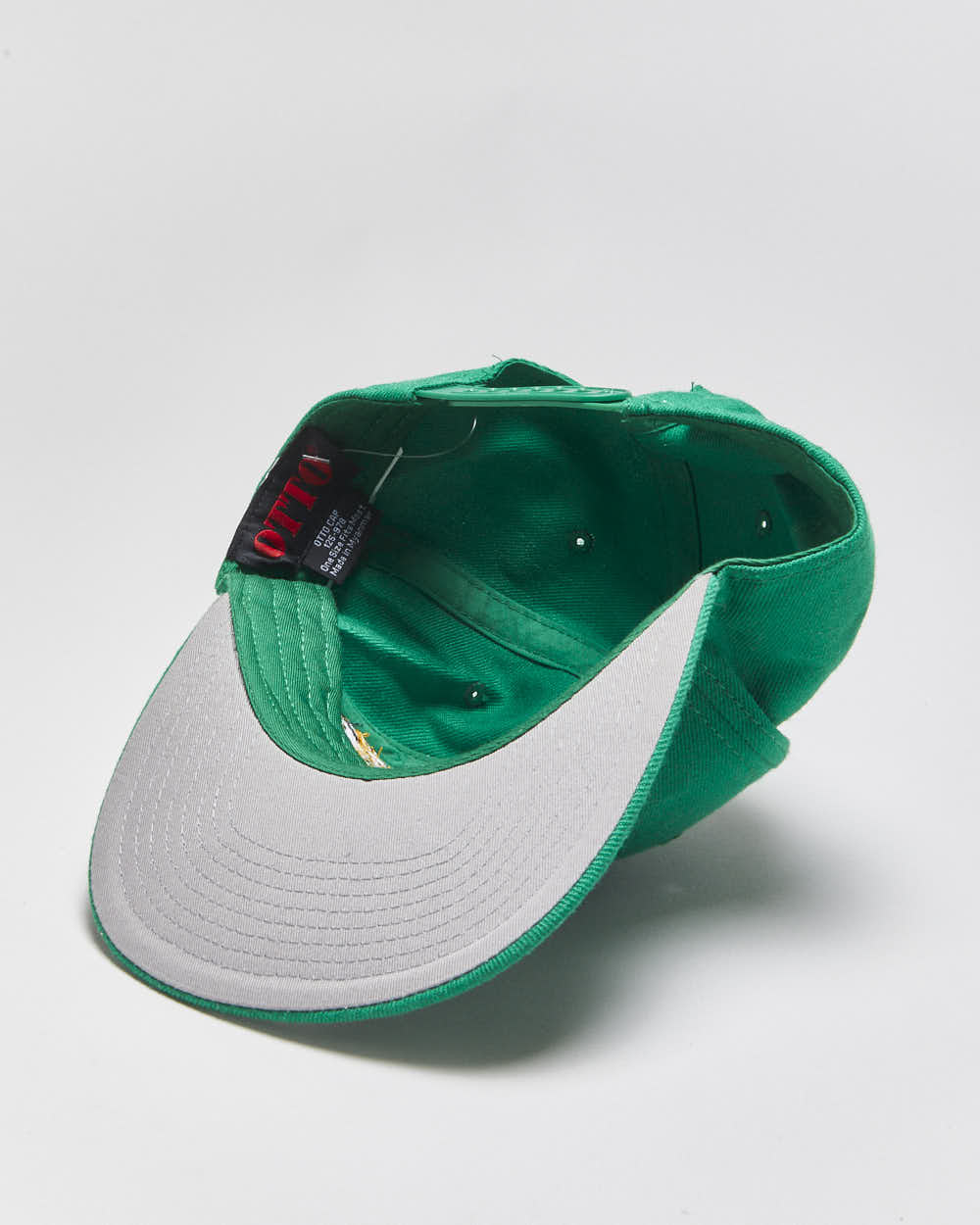 DS Vintage Green Mile Marijuana Embroidered Wool Blend Otto Flat Bill Snapback - OS